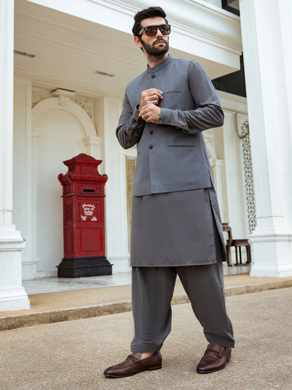 Grey Waistcoat - AL-WC-371