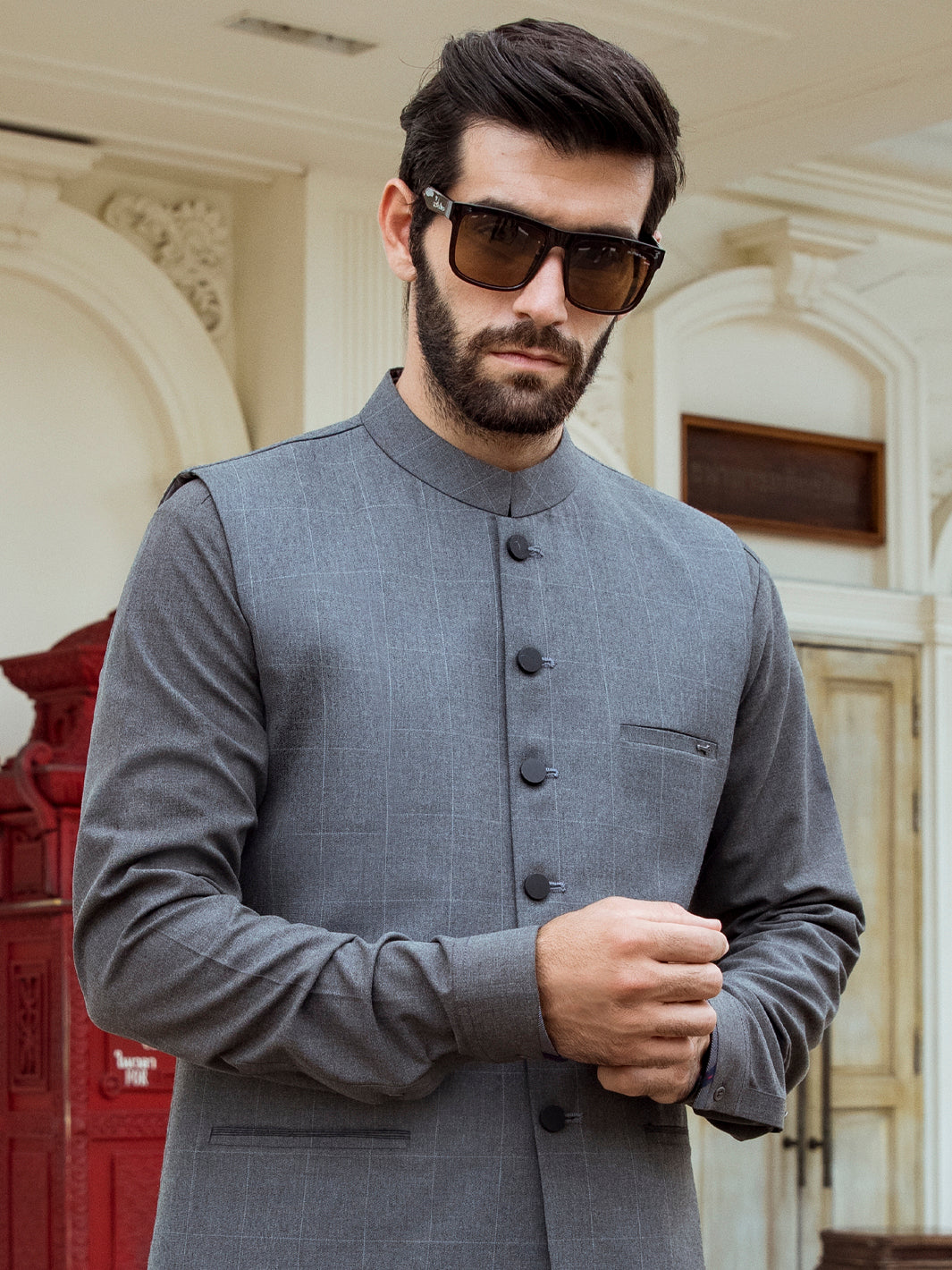 Grey Waistcoat - AL-WC-371