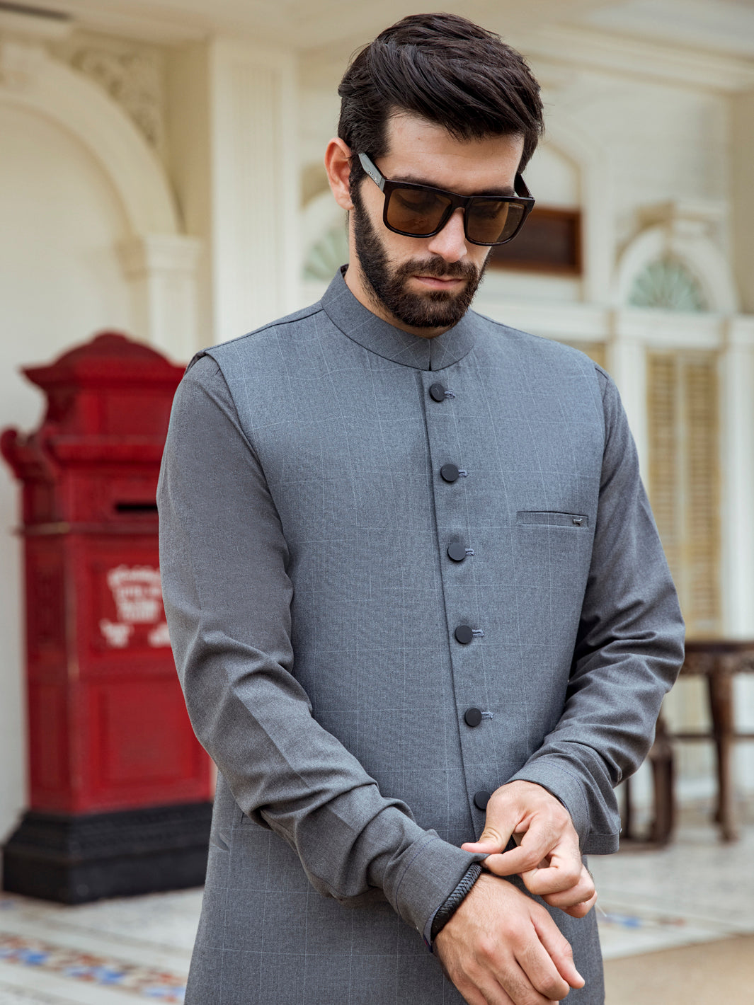 Grey Waistcoat - AL-WC-371