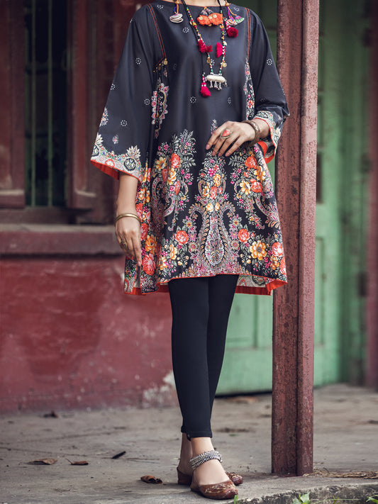 Black Cambric Tunic - AWP-LK-372