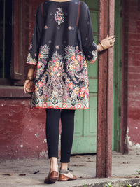 Black Cambric Tunic - AWP-LK-372