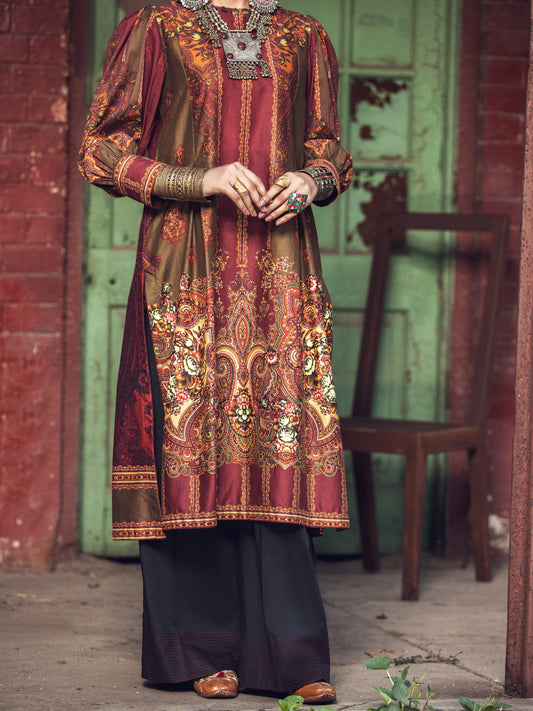 Maroon Cambric Tunic - AWP-LK-374