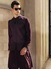 Maroon Waistcoat - AL-WC-388