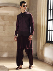 Maroon Waistcoat - AL-WC-388