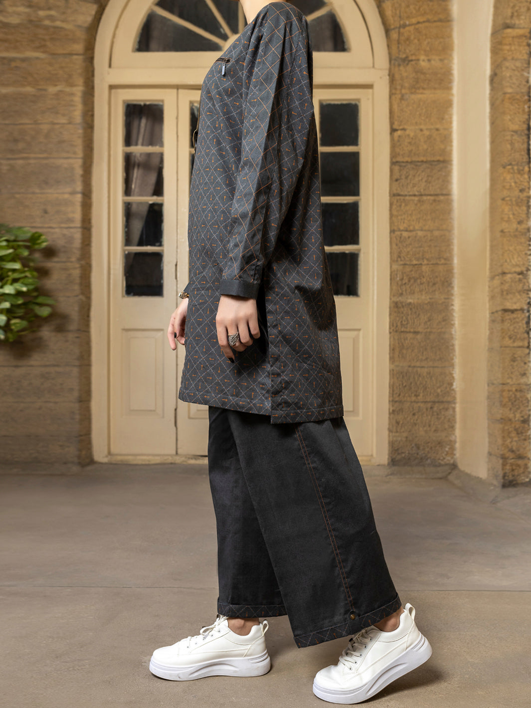 Dark Grey 2Pc Stitched - AWP-2PS-LKS-392