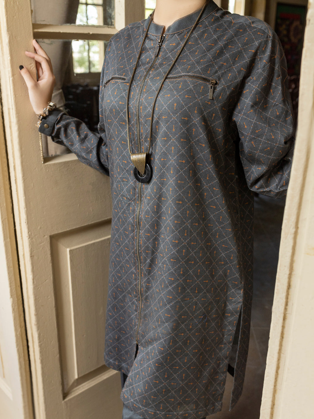 Dark Grey 2Pc Stitched - AWP-2PS-LKS-392