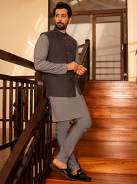 Grey Suiting Waistcoat - AL-WC-391