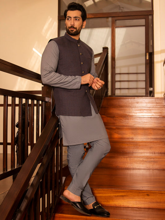 Grey Suiting Waistcoat - AL-WC-391