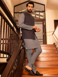 Grey Suiting Waistcoat - AL-WC-391