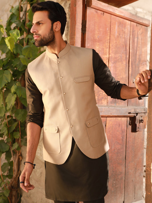 Fawn Waistcoat - AL-WC-394