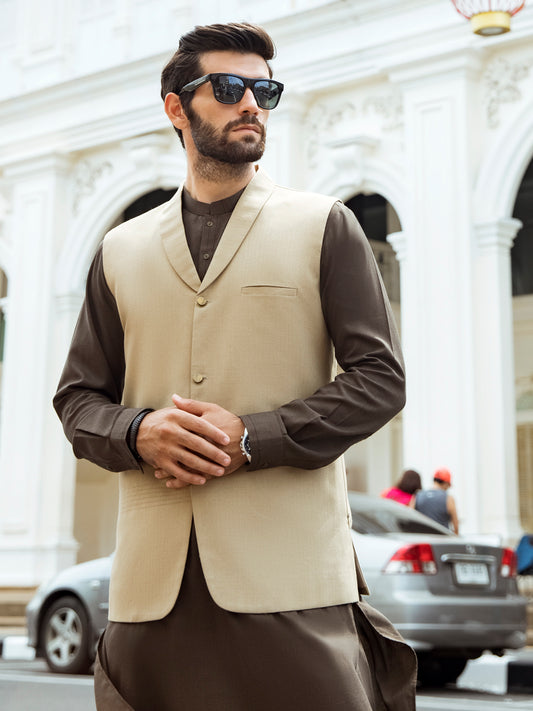 Khaki Waistcoat - AL-WC-396