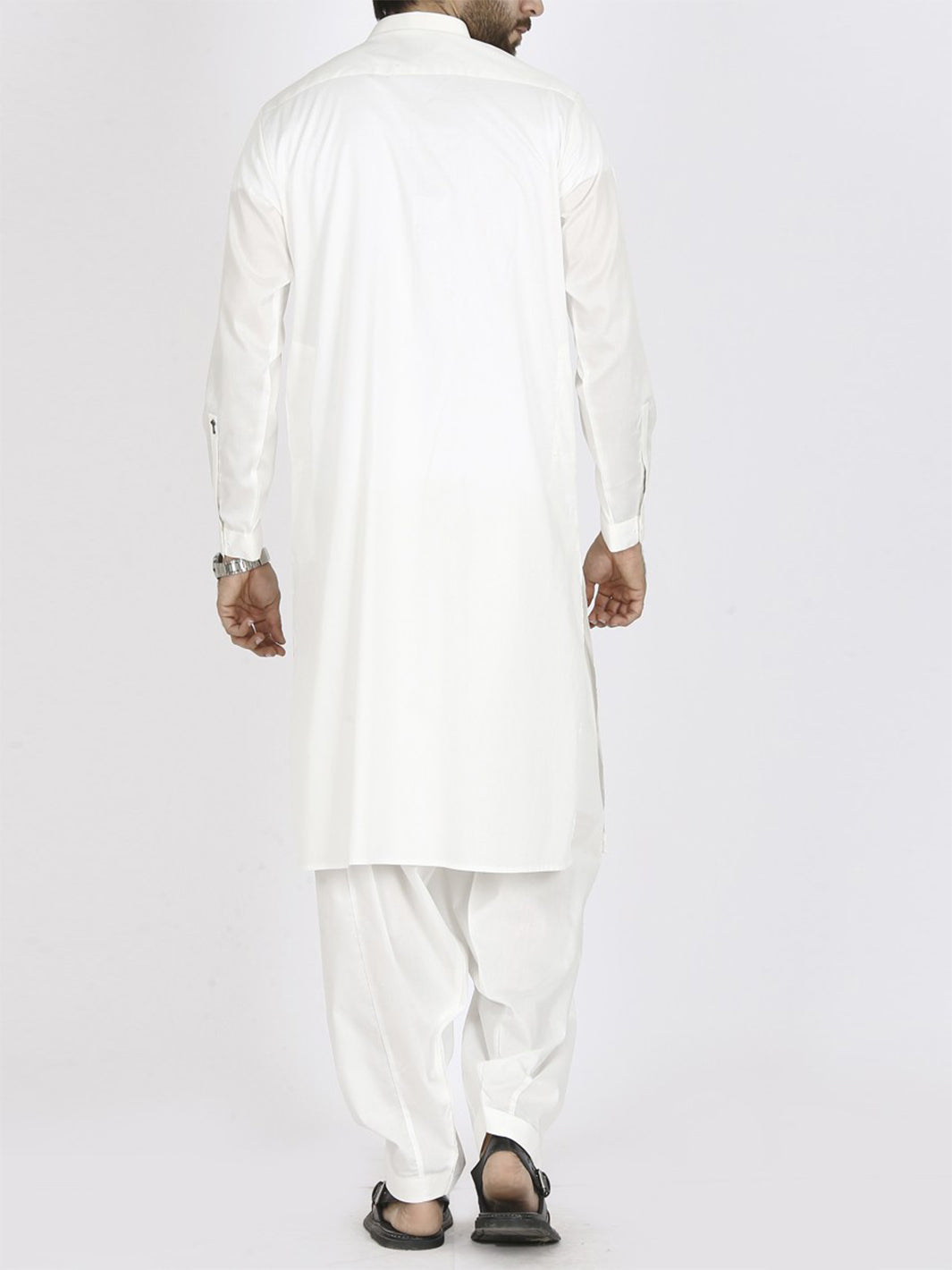 Off White Kameez Shalwar - AL-KS-2170