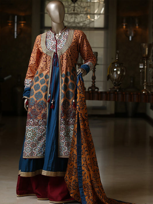 Mustard 3 Piece Unstitched - ALP-251