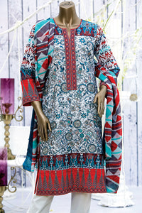 Grey 3Pc Unstitched - ALP-181