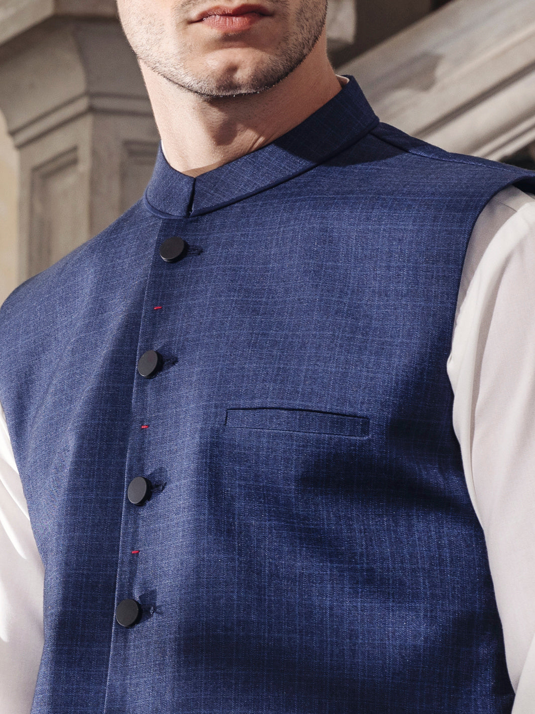 Blue Waistcoat - AL-WC-401