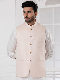 Light Pink Blended Waistcoat - AL-WC-404