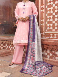 Pink Cambric 3Pc Stitched - AWP-3PS-405
