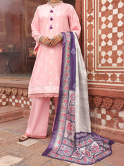 Pink Cambric 3 Piece Stitched - AWP-3PS-405