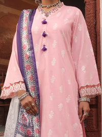 Pink Cambric 3Pc Stitched - AWP-3PS-405