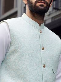 Sea Green Waistcoat - AL-WC-405