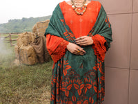 Orange Dobby 3Pc Stitched - AWP-3PS-412