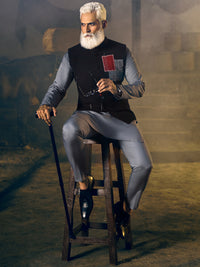 Black Blended Waistcoat - AL-WC-414