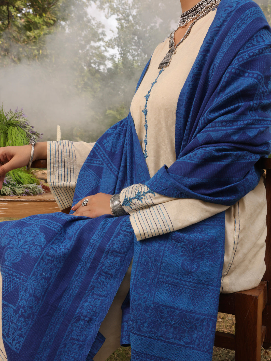 Off White Dobby 3Pc Stitched - AWP-3PS-419