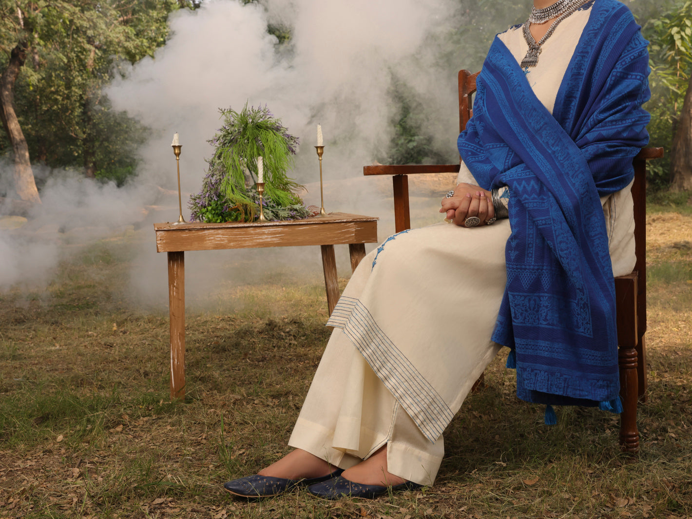 Off White Dobby 3Pc Stitched - AWP-3PS-419