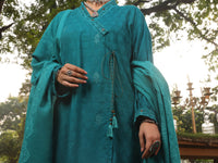 Sea Green Dobby Unstitched 3Pc - AWP-3PS-420