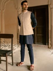 Light Grey Linen Waistcoat - AL-WC-423