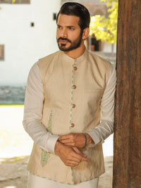 Cream Blended Waistcoat - AL-WC-424