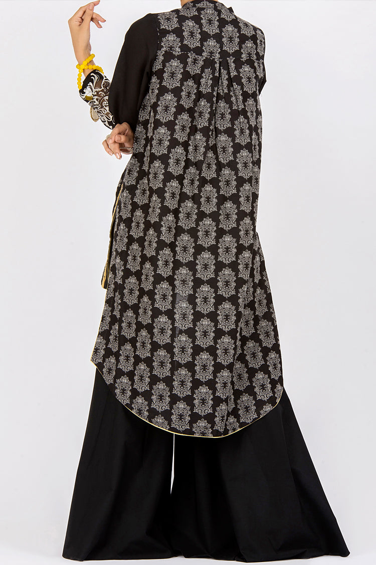 Black Jacquard 3Pc Stitched - ALP-436