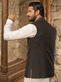 Dark Grey Blended Waistcoat - AL-WC-437