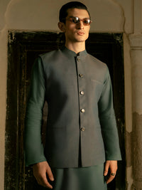 Green Blended Waistcoat - AL-WC-454