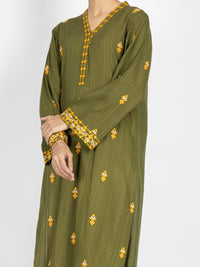 Mehndi Green Dobby Tunic - AWP-LK-456