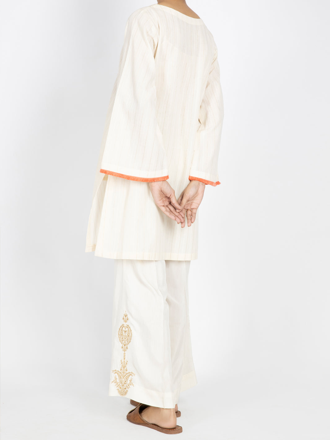 Off White Dobby Tunic - AWP-LK-457