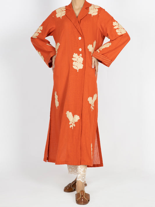 Orange Dobby Tunic - AWP-LK-458