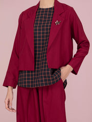 Maroon Rayon 2 Piece Stitched - AWP-2PS-LKS-461
