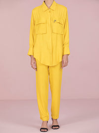 Yellow Rayon 2Pc  Stitched - AWP-2PS-LKS-463