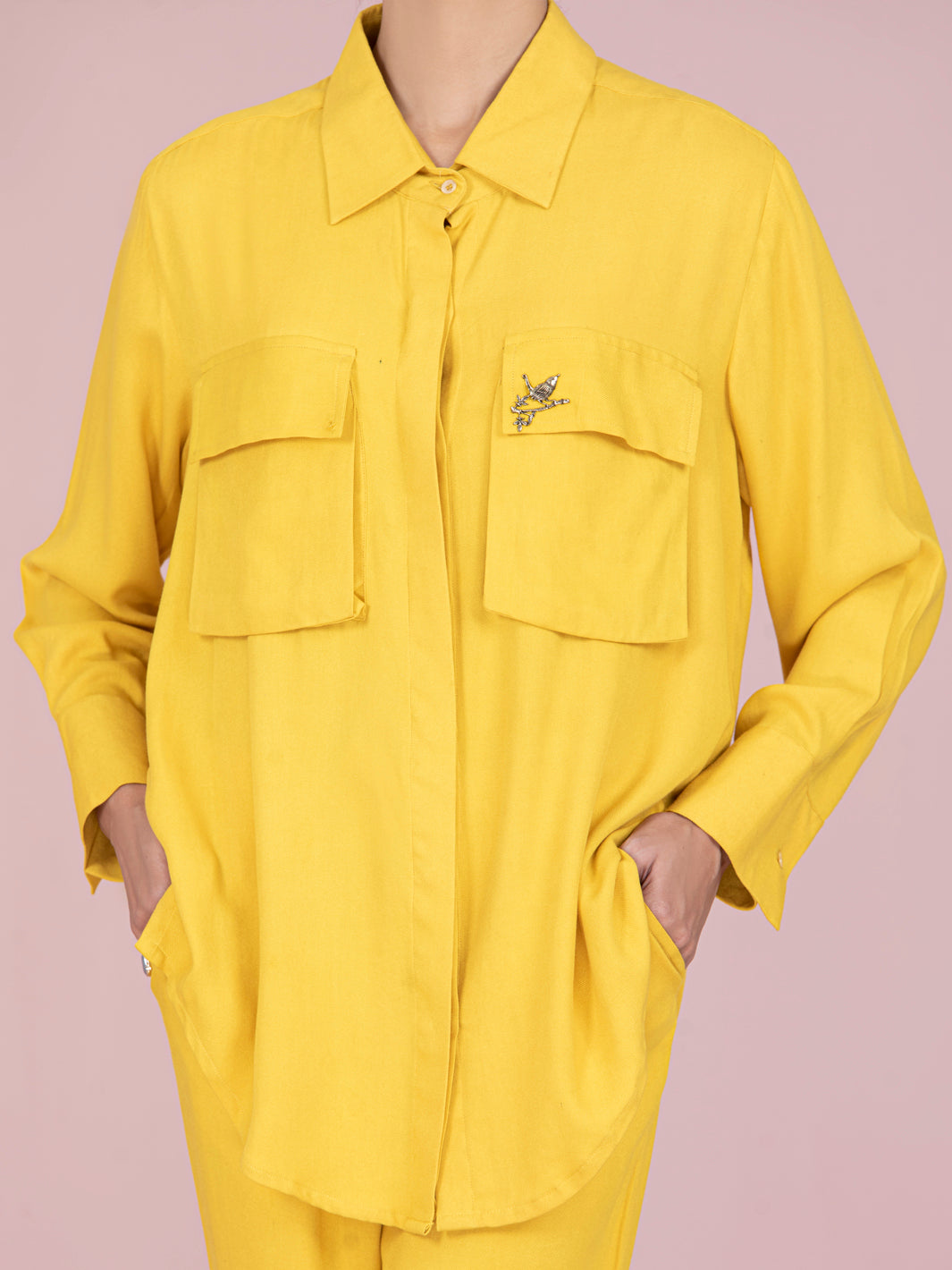 Yellow Rayon 2Pc  Stitched - AWP-2PS-LKS-463