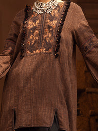 Copper Yarn-Dyed Two Tone Tunic - AWP-LK-481