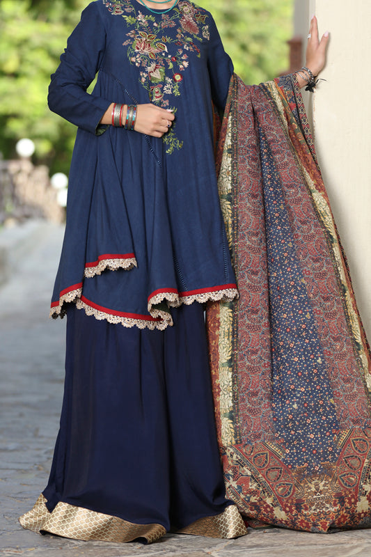 Blue 2 Piece Unstitched - ALP-2PS-488