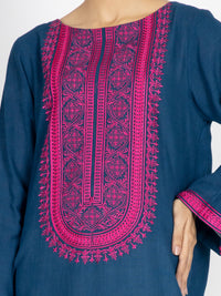 Blue Dobby Tunic - AWP-LK-497