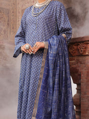 Blue Cambric Stitched 3 Piece - AWP-3PS-499