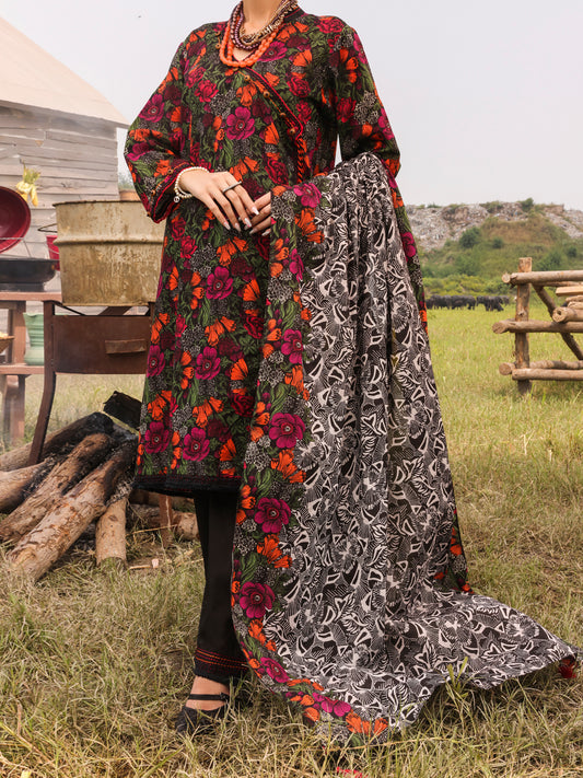 Multicolor Khaddar Unstitched 3 Piece - AWP-3PS-513