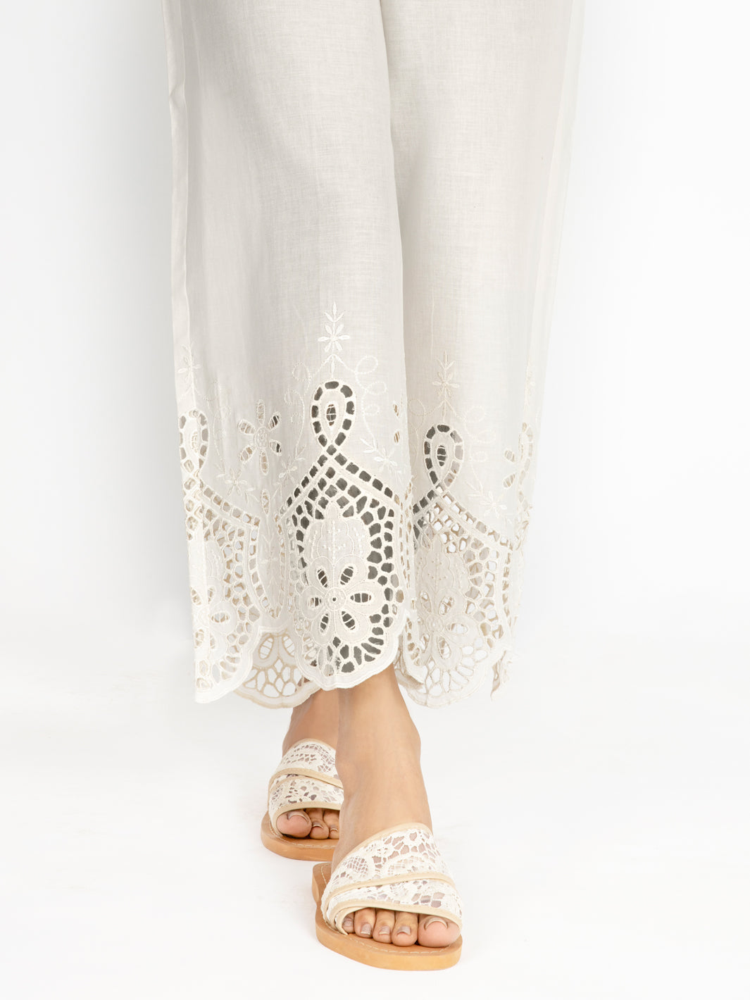 White Women Trouser - AL-T-513B