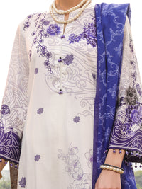 Grey Cambric Unstitched 3Pc - AWP-3PS-520