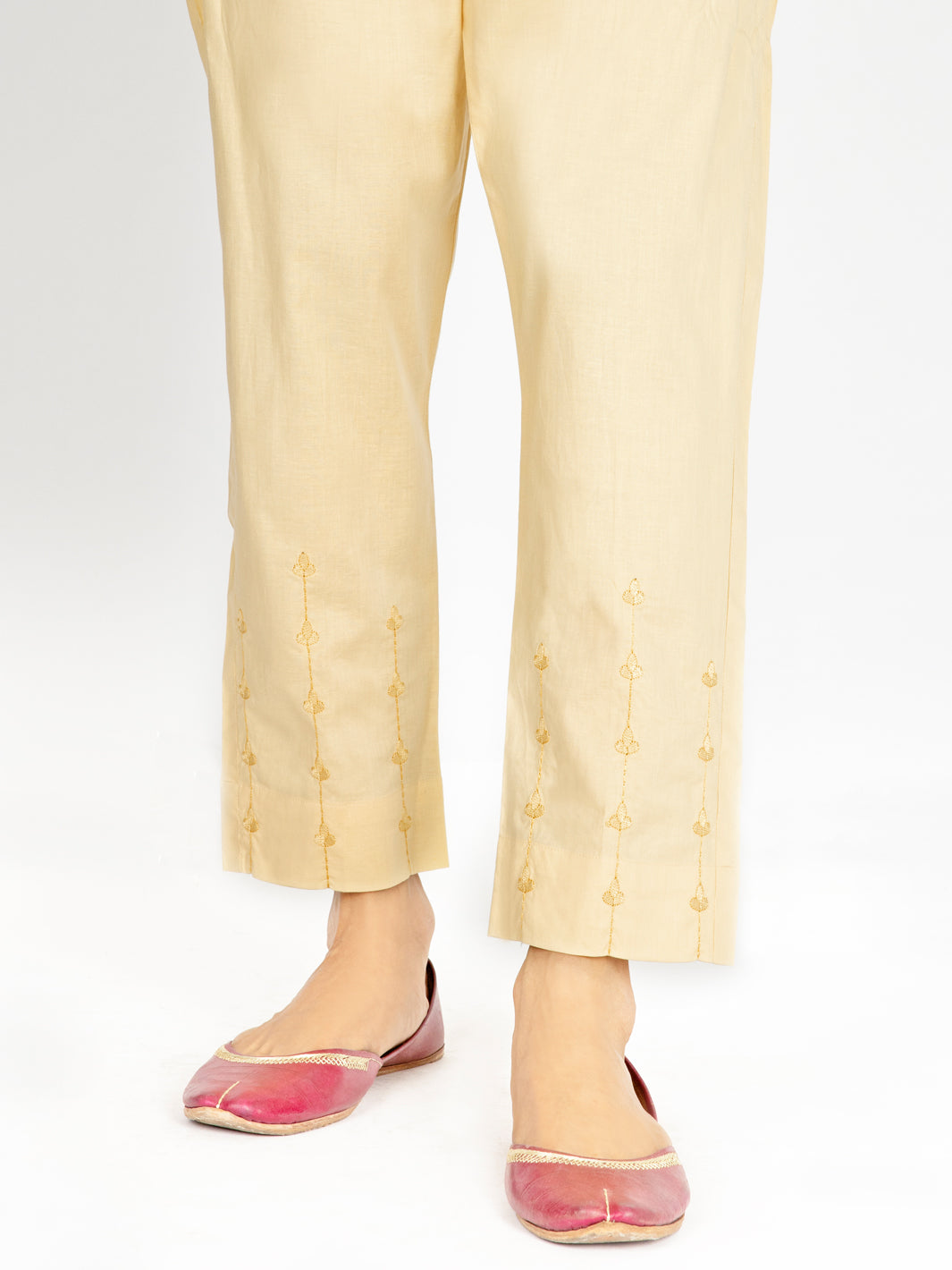 Cream Women Trouser - AL-T-529