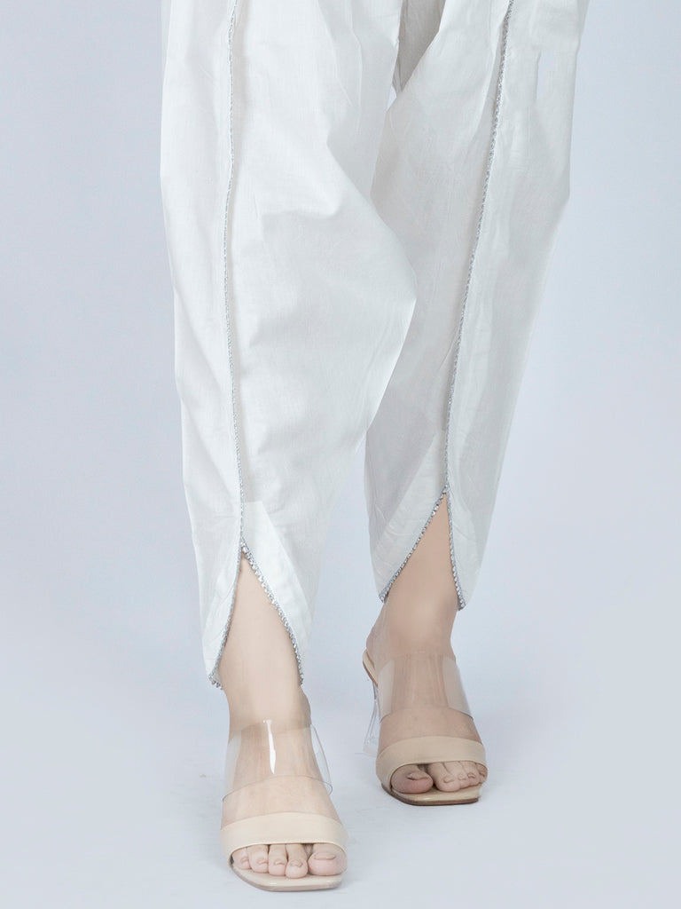 White Dobby Trousers - AL-T-630 – Almirah