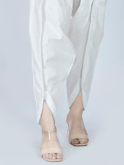 White Lawn Women Trouser - AL-T-550